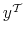  y^{\mathcal{T}}