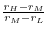 \frac{r_H -r_M }{r_M -r_L }