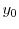  y_{0}