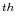  ^{th}