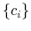  \{c_i\}