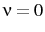 \nu=0