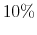  10\%