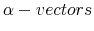  \alpha-vectors