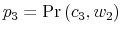  p_{3}=\Pr\left( c_{3},w_{2}\right) 