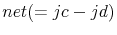  net(=jc-jd)