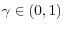 \gamma \in (0,1)