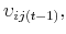  \upsilon _{ij(t-1)},