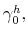  \gamma _{0}^{h},