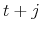  t+j