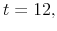  % t=12,