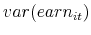  var(earn_{it})