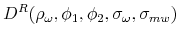 \displaystyle D^{R}(\rho _{\omega },\phi _{1},\phi _{2},\sigma _{\omega },\sigma _{mw})