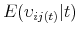  E(\upsilon _{ij(t)}\vert t)