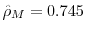  \hat{\rho}_{M}=0.745