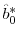  \hat{b}_{0}^{\ast}