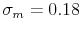  \sigma _m=0.18