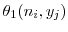  \theta_{1}(n_{i},y_{j})