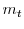  m_{t}