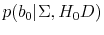  p(b_0 \vert \Sigma, H_0 D)