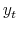  y_{t}% 