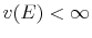  v(E)<\infty