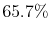  65.7\%