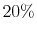  20\%