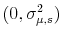  (0, \sigma _{\mu,s}^{2})