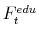  F^{edu}_{t}