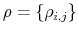  \rho=\{\rho_{i,j}\}