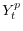  Y_{t}^{p}