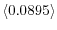  \left\langle 0.0895\right\rangle 
