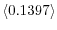  \left\langle 0.1397\right\rangle 