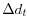  \Delta d_{t}