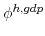  \phi^{h,gdp}