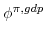  \phi^{\pi,gdp}