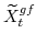  \widetilde{X}^{gf}_{t}