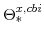  \Theta^{x,cbi}_{\ast}