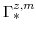  \Gamma^{z,m}_{\ast}
