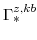  \Gamma^{z,kb}_{\ast}
