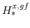  H^{x,gf}_{\ast}