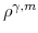  \rho^{\gamma,m}