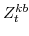  Z^{kb}_{t}