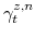  \gamma^{z,n}_{t}
