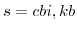  s=cbi,kb