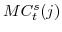  MC^{s}_{t}(j)