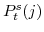  P_{t}^{s}(j)