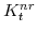  K^{nr}_{t}