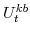  U^{kb}_{t}